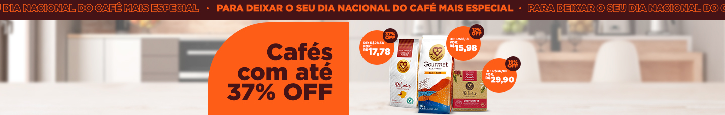 Dia Nacional do Café - Cafés Especiais com 37% OFF