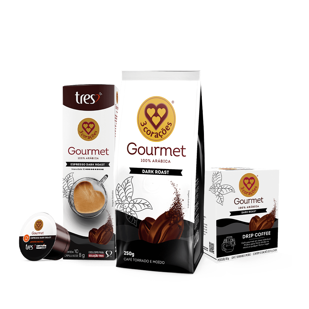 DSカセット 3セット  5800円 Kit Gourmet Dark Roast 3 Corações