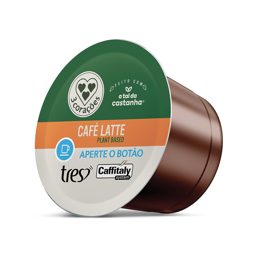 Cápsula de Café Latte Vegetal TRÊS® | Café Vegano | Mercafé
