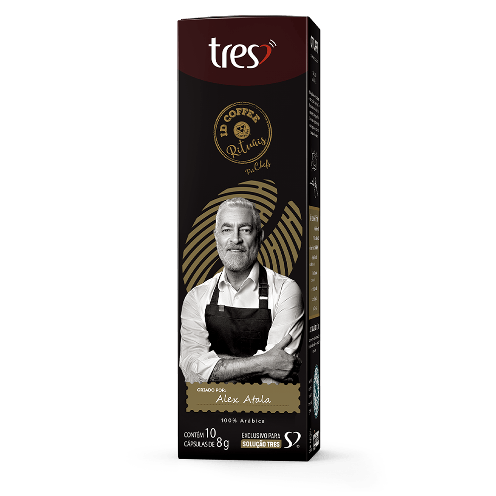 Cápsula de Café Espresso ID Coffee Alex Atala TRES 3 Corações