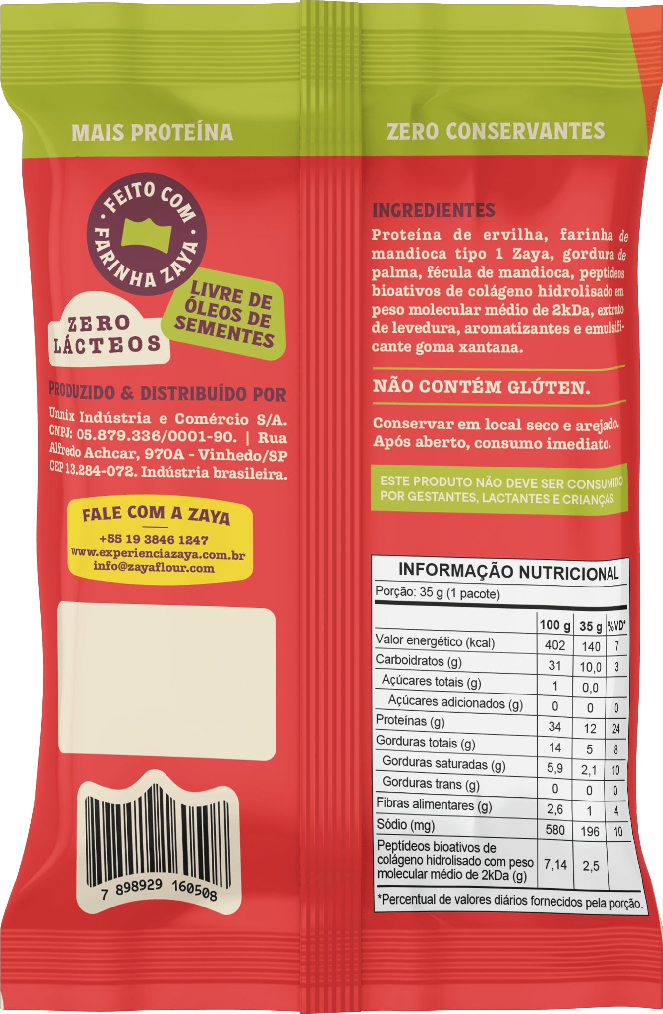 Snack Zaytas Protein Pizza Zaya 35G