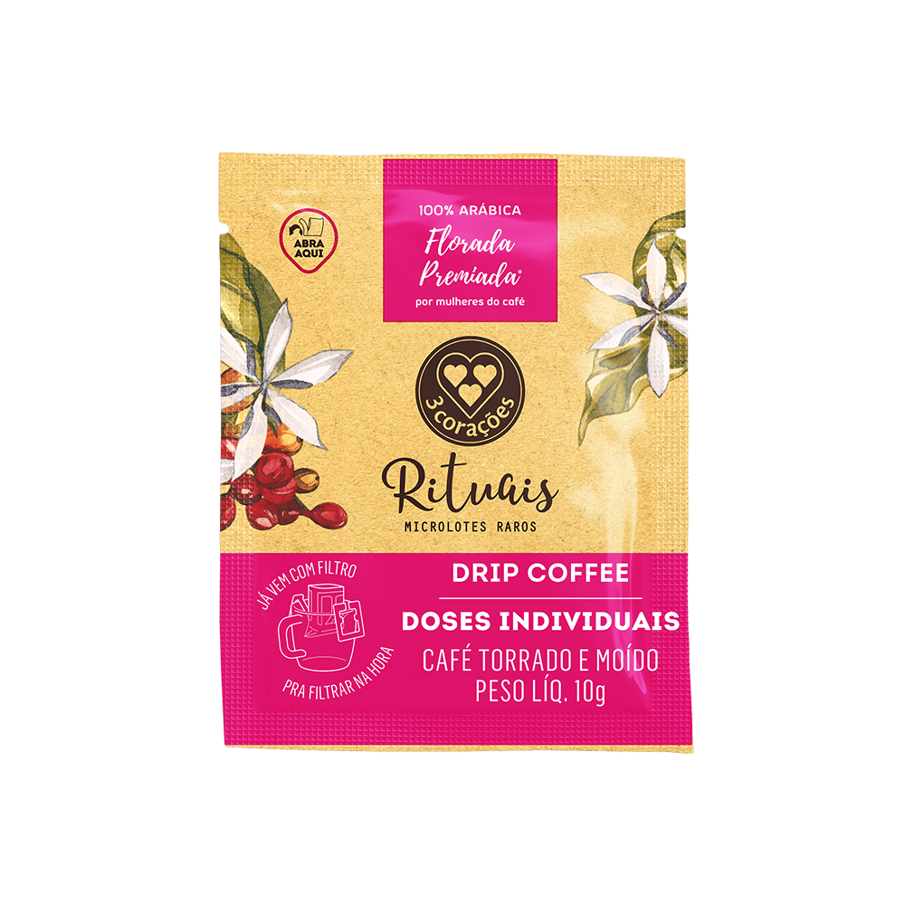 Café Drip Torrado e Moído Rituais 10g 3 Corações — 3 Corações